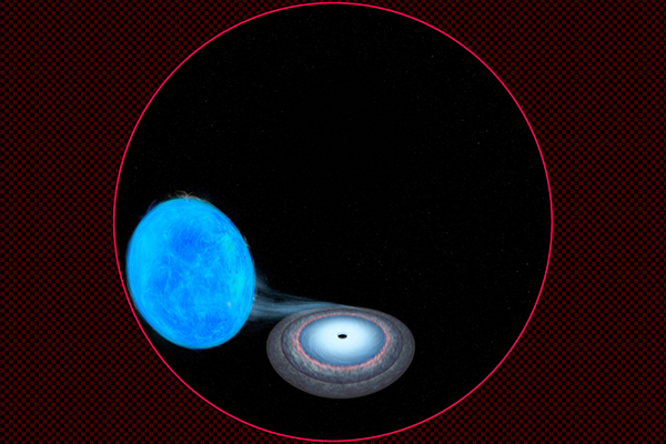 Blue black hole