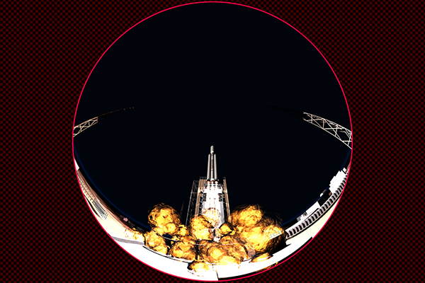 Titan rocket launch (ground camera)