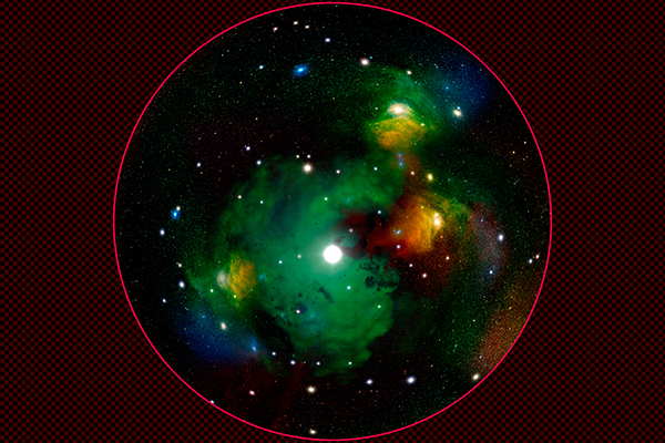 To the nebula while interstellar travel