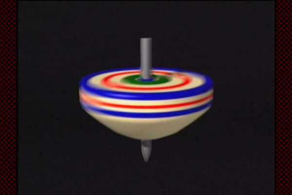 Oscillating motion of the top