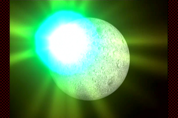 Moon meteorite collides