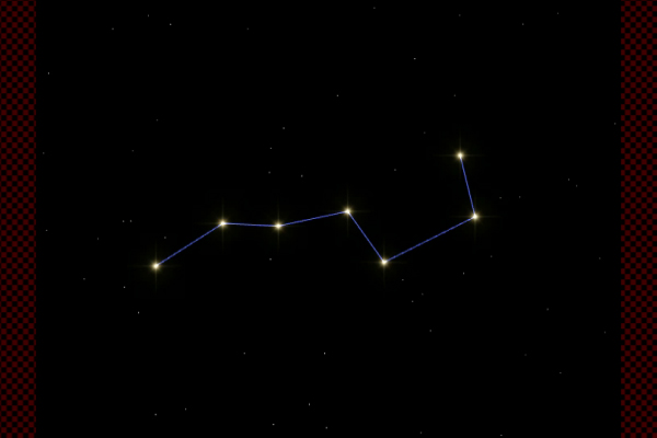 Shape of the constellation - Big Dipper