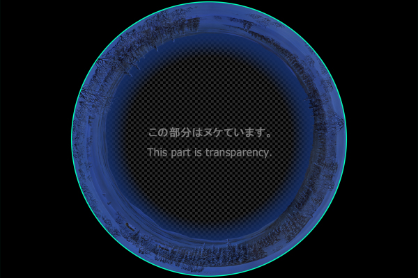 Snowfield of Kiruna - Night view