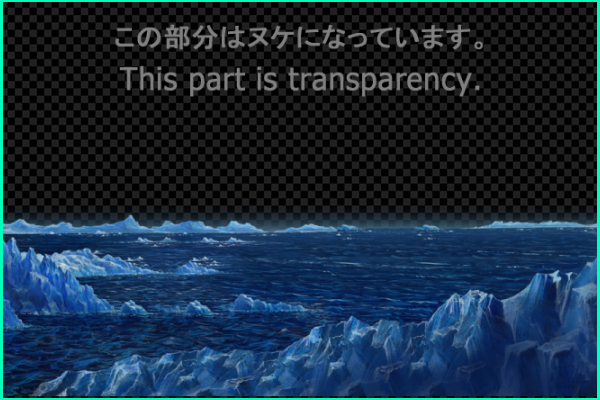 Iceberg floating in the sea