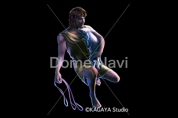 ぎょしゃ座KAGAYA星座絵