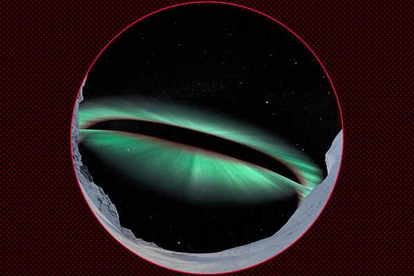 オーロラ帯の下へ