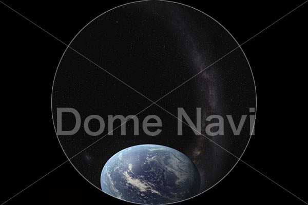 天の川を望む宇宙空間から地球上へ