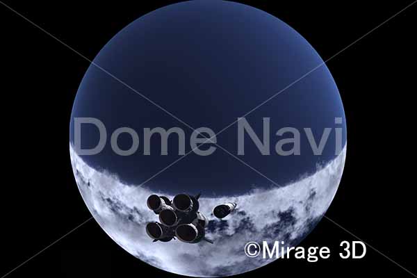 サターンV型ロケット　第一段切離し