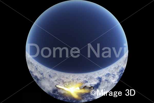 サターンV型ロケット　第二段切離し