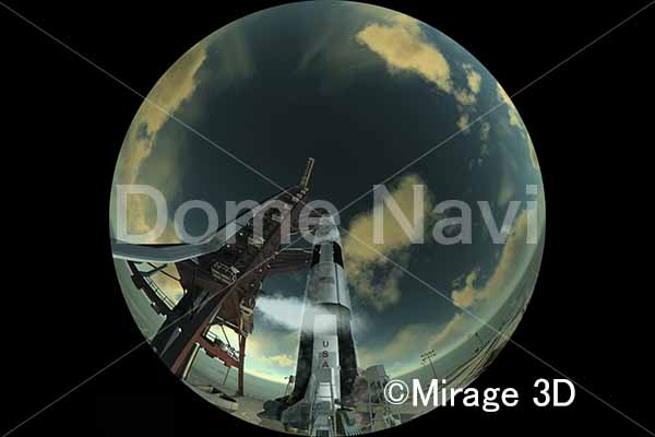 サターンV型ロケット発射（スローモーション）１