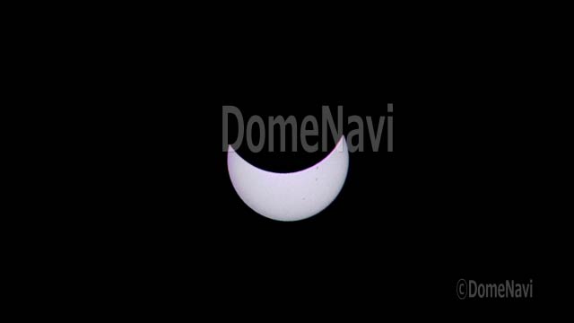 皆既日食直前　1991年ハワイ皆既日食より