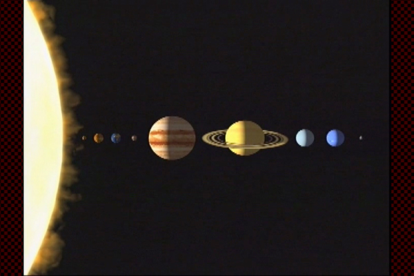 惑星の大きさ比べ