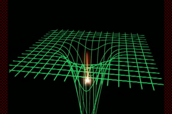ブラックホールに吸い込まれる光
