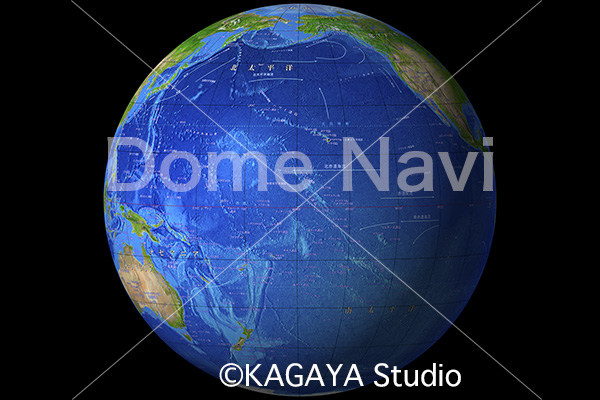 地球（太平洋中心）文字つき