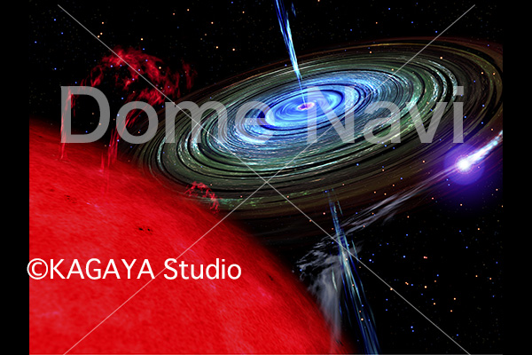 赤色巨星とブラックホール