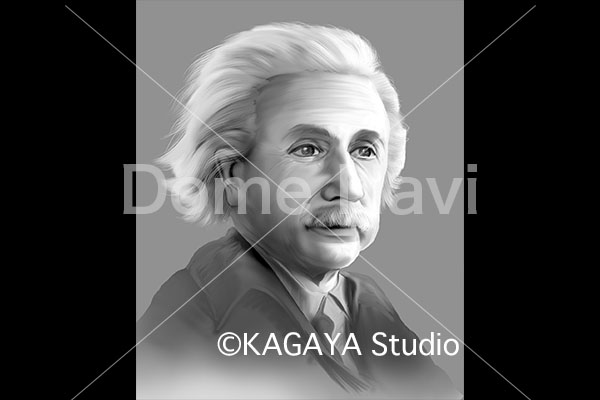 アインシュタイン肖像画