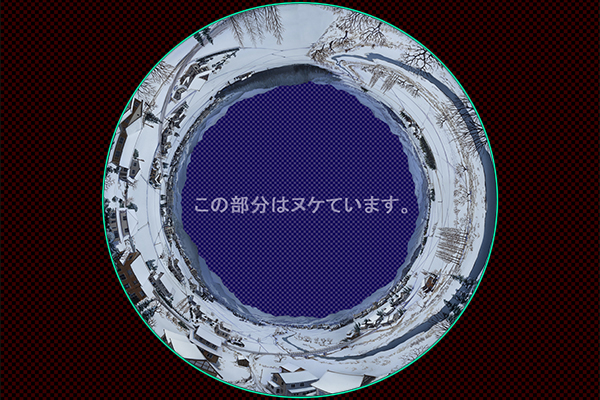 田舎町の雪景色 -昼景